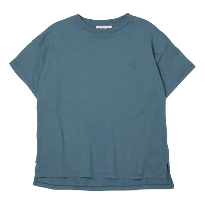 Main Story T-shirt Oversize Grenouille | Bleu canard