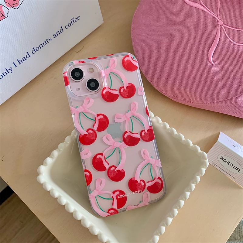 Elliure - Cherry Phone Case - iPhone 16 Pro Max / 16 Pro / 16 Plus / 16 / 15 Pro Max / 15 Pro / 15 Plus / 15 / 14 Pro Max / 14 Pro / 14 Plus / 14 / 13 Pro Max / 13 Pro / 13 / 13 Mini
