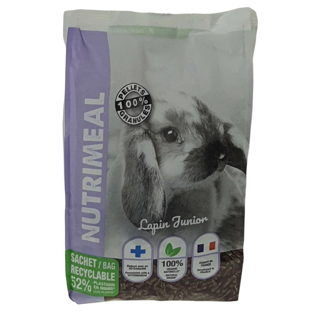 Granulés lapin nain junior nutrimeal - 800g.