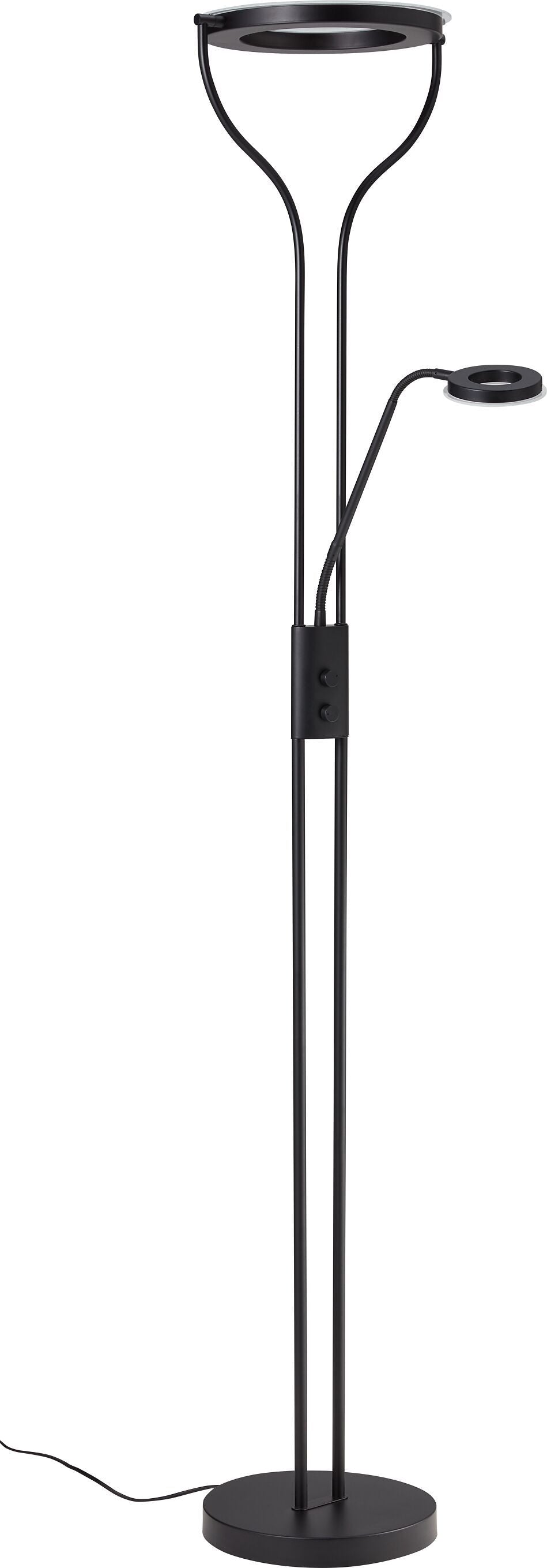 DANIELA Stehleuchte - Schwarz / B: 35.0 cm x T: 28.5 cm x H: 180.0 cm