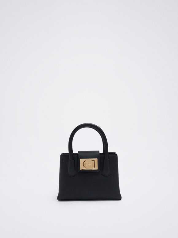 Mini Bolsa Tote - Preta