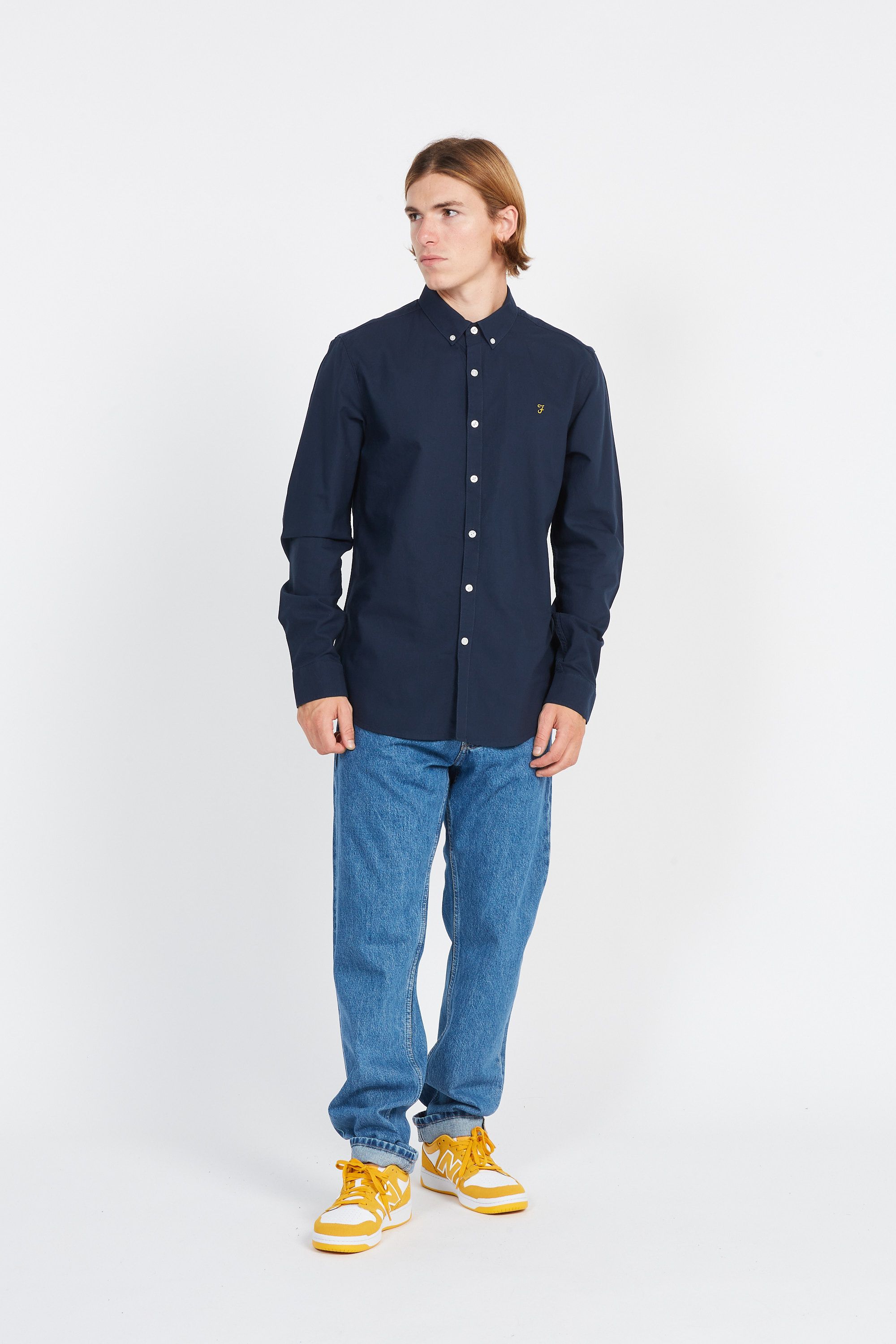 FARAH Chemise BREWER Bleu