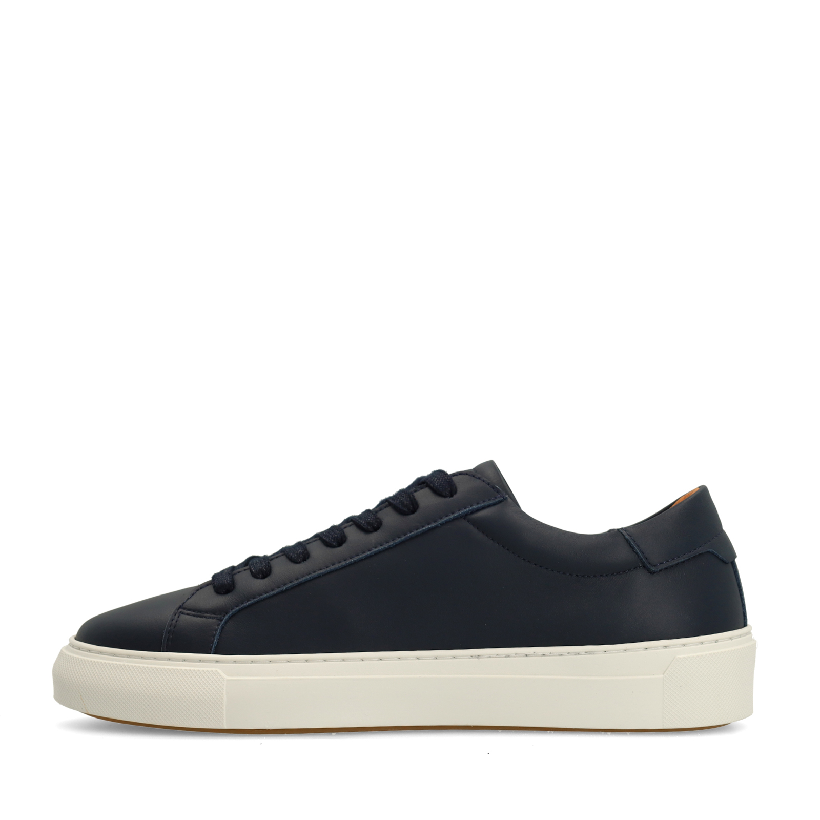Donkerblauwe leren sneakers