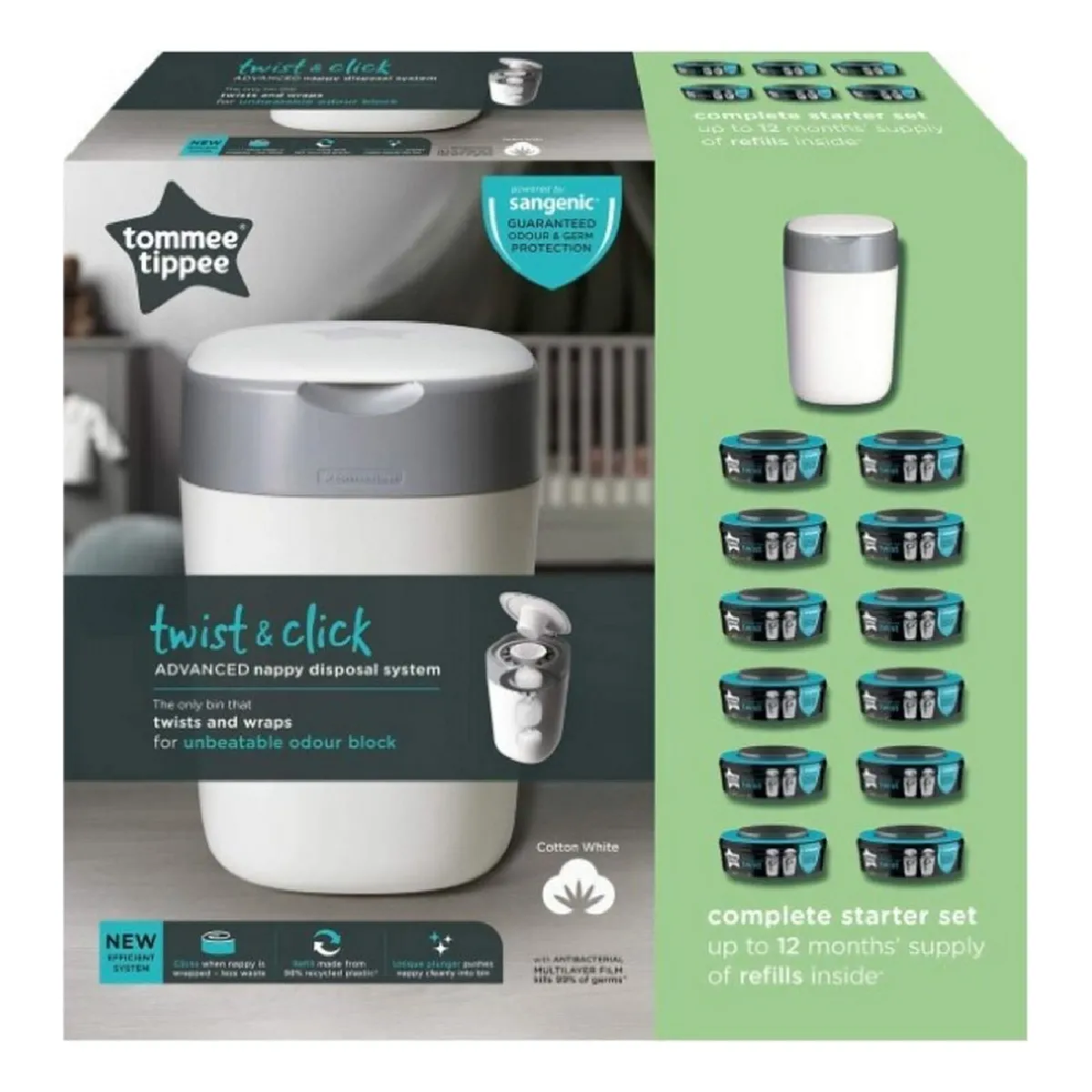 Tommee Tippee Seau à Couches Twist and Click