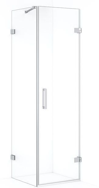 Diamond Douchecabine | 60x60 cm Chroom Helder glas Draaideur Vierkant