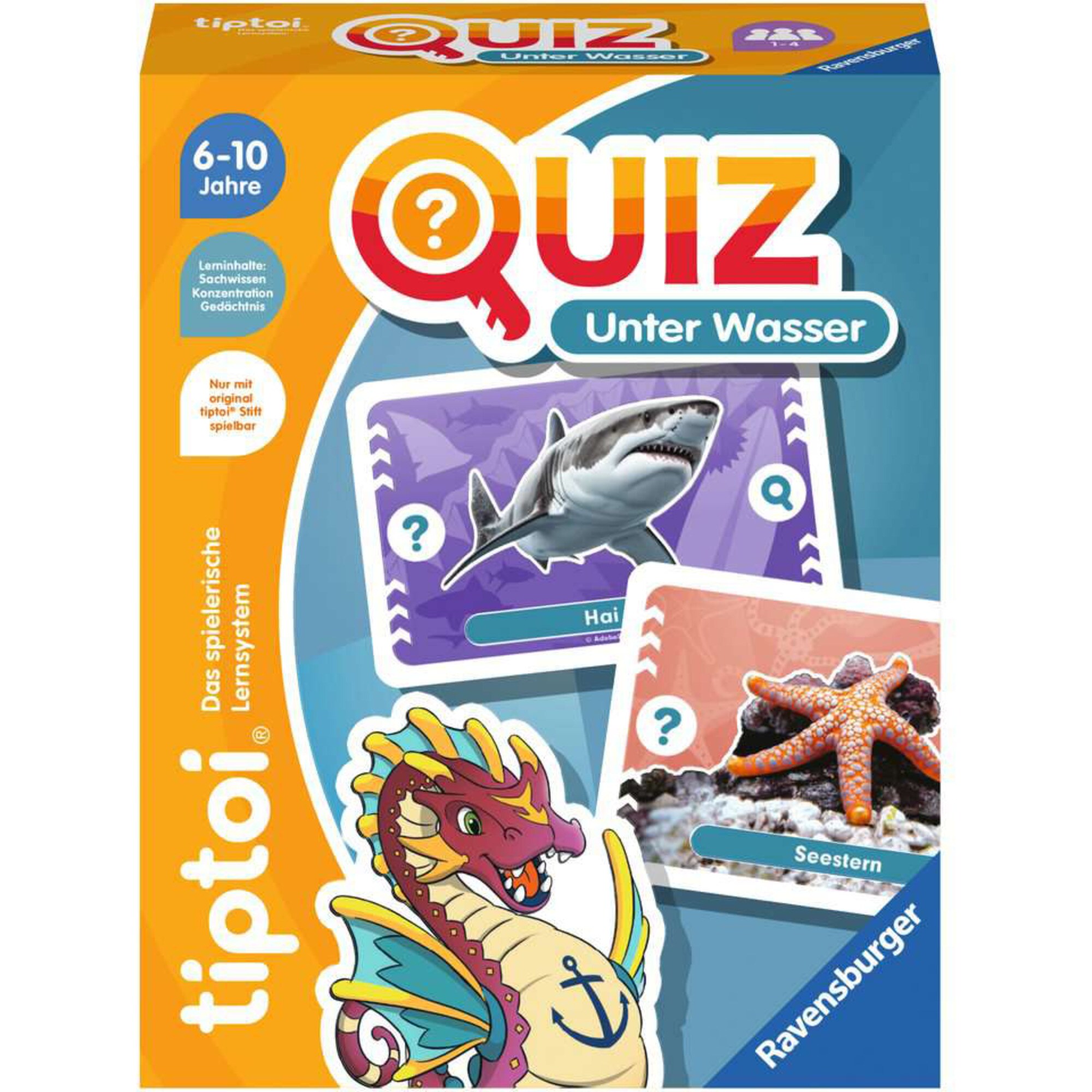 Ravensburger Quizspiel tiptoi Quiz Unter Wasser