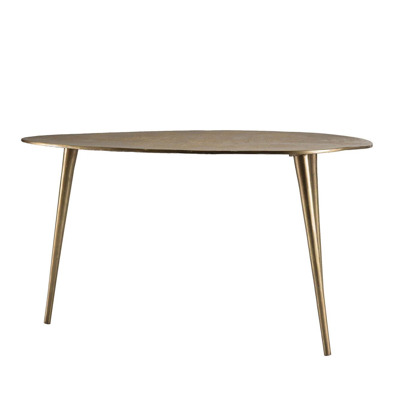Macabane Table basse goutte d'eau Jonas dorée - 85x56x48 cm