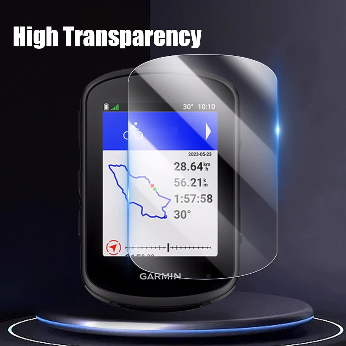 Skjermbeskytter i herdet glass Garmin Edge 840 / 540