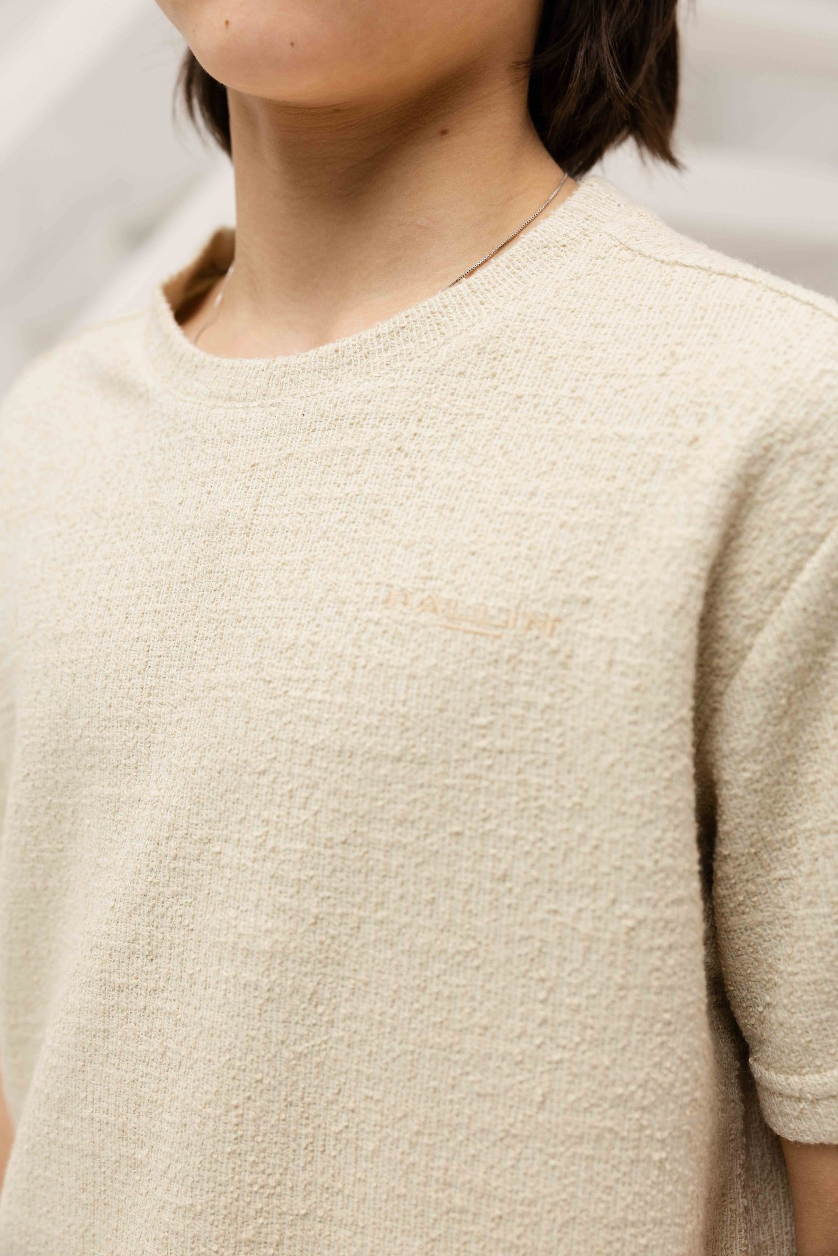 Ballin Amsterdam Boucle T-Shirt Kids Beige