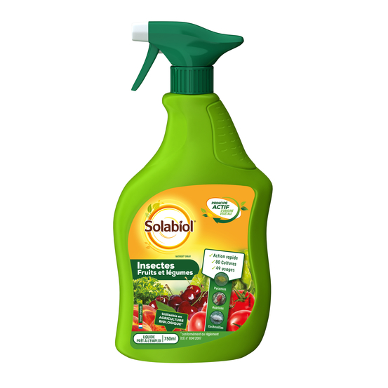 Insecticide légumes et fruits 750 ml Solabiol