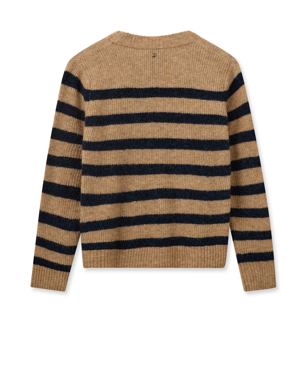 Mos Mosh  Thora Stripe Crewneck striktrøje - Tannin