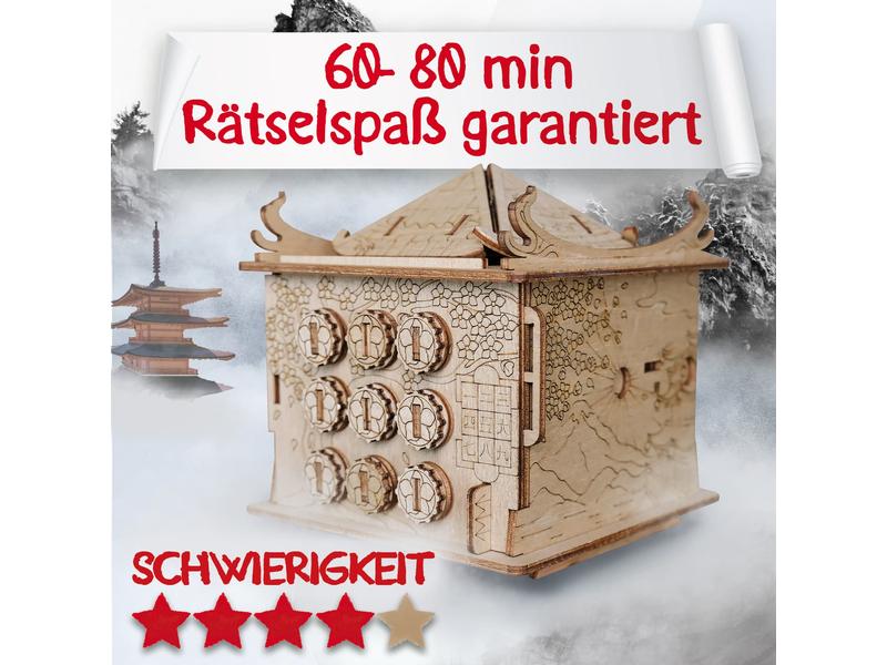 Escape Welt Rätselspiel House of the Dragon Ein spannendes Escape-Spiel als kompakte Puzzle-Box aus Holz