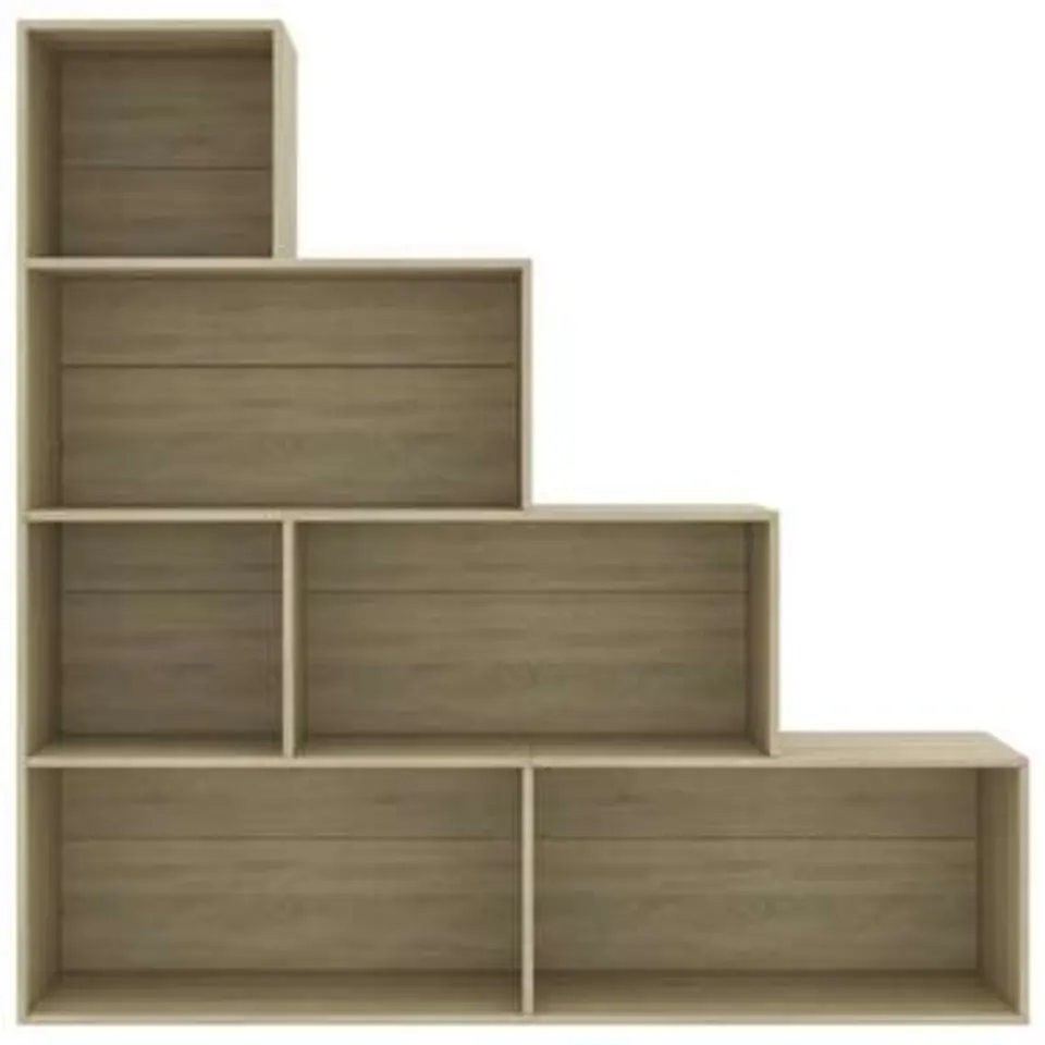 vidaXL - Boekenkast - Bruin - Bewerkt hout