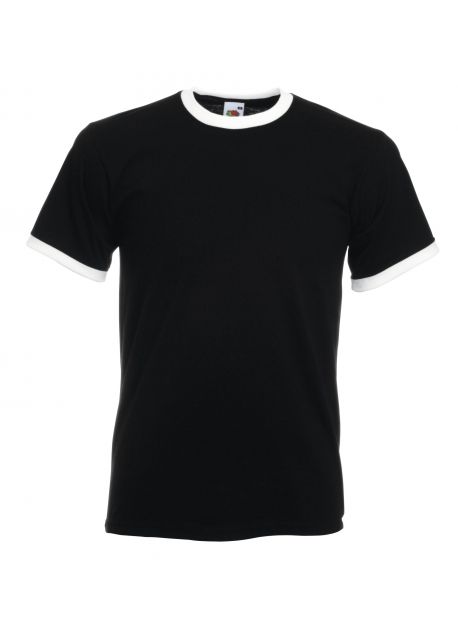 Fruit of the Loom SC245 - T-Shirt Homme Ringer 100% Coton