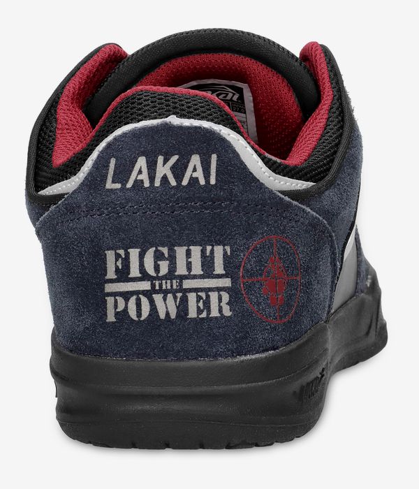 Lakai Telford Low Schuh (black charcoal suede)