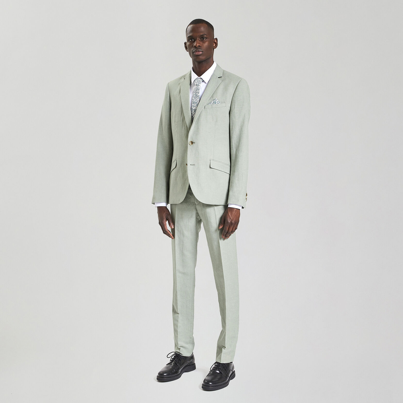 Pantalon de costume slim Vert