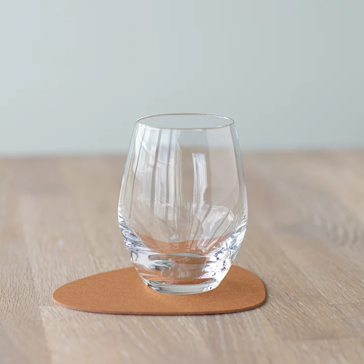 Lind DNA - Glasuntersetzer Curve, Corduroy clay braun