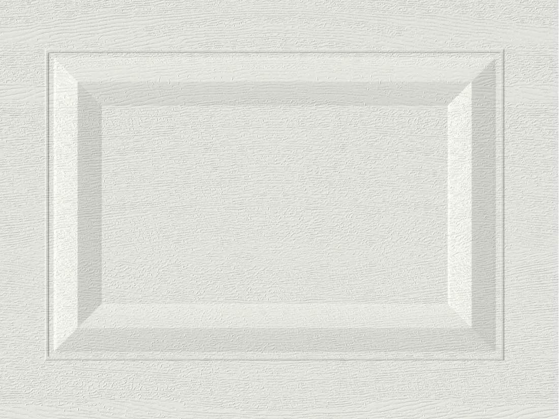 Porte de garage sectionnelle sur mesure à cassettes blanche - MUGONIA