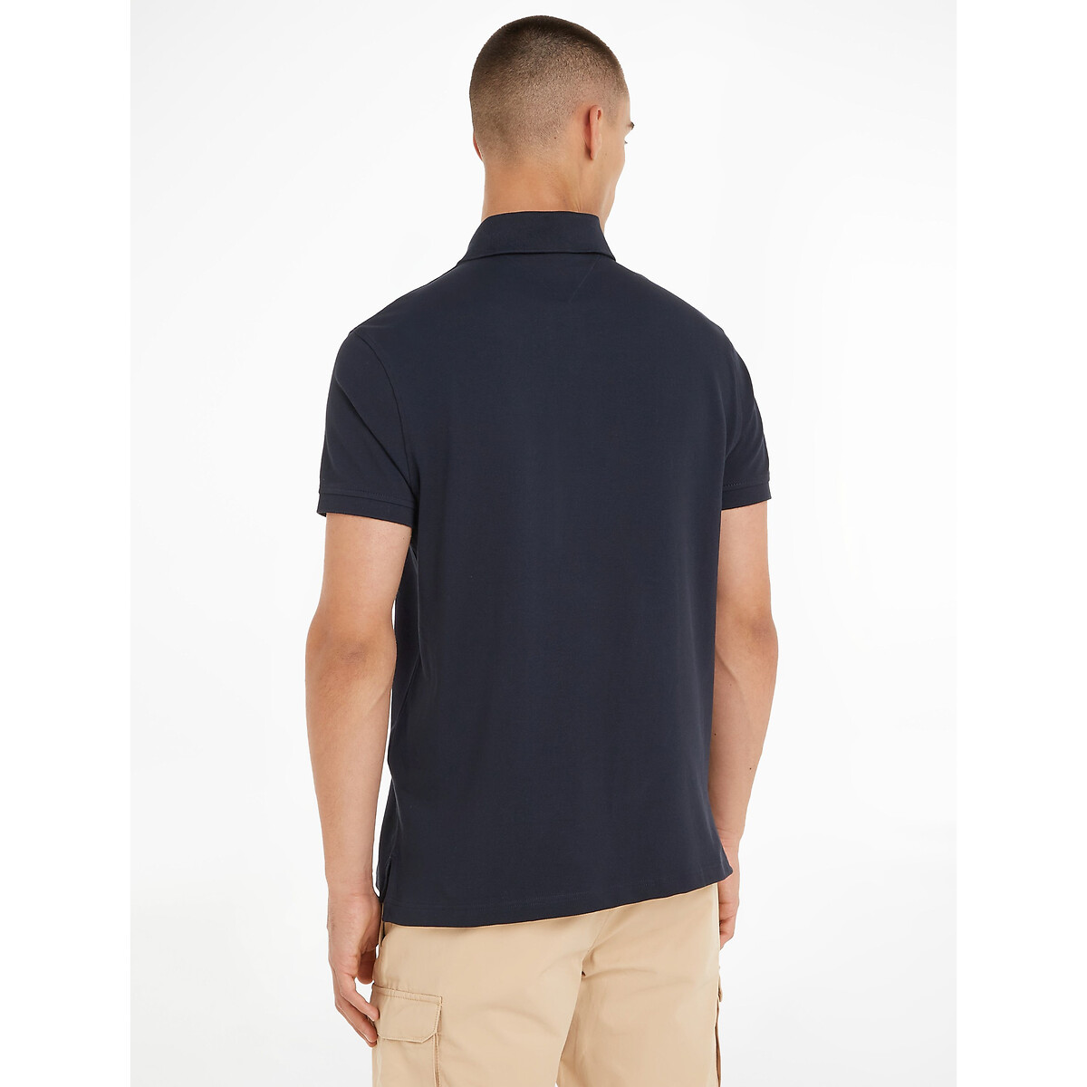 TOMMY HILFIGER<br>Polo reta e elástica, 2 botões