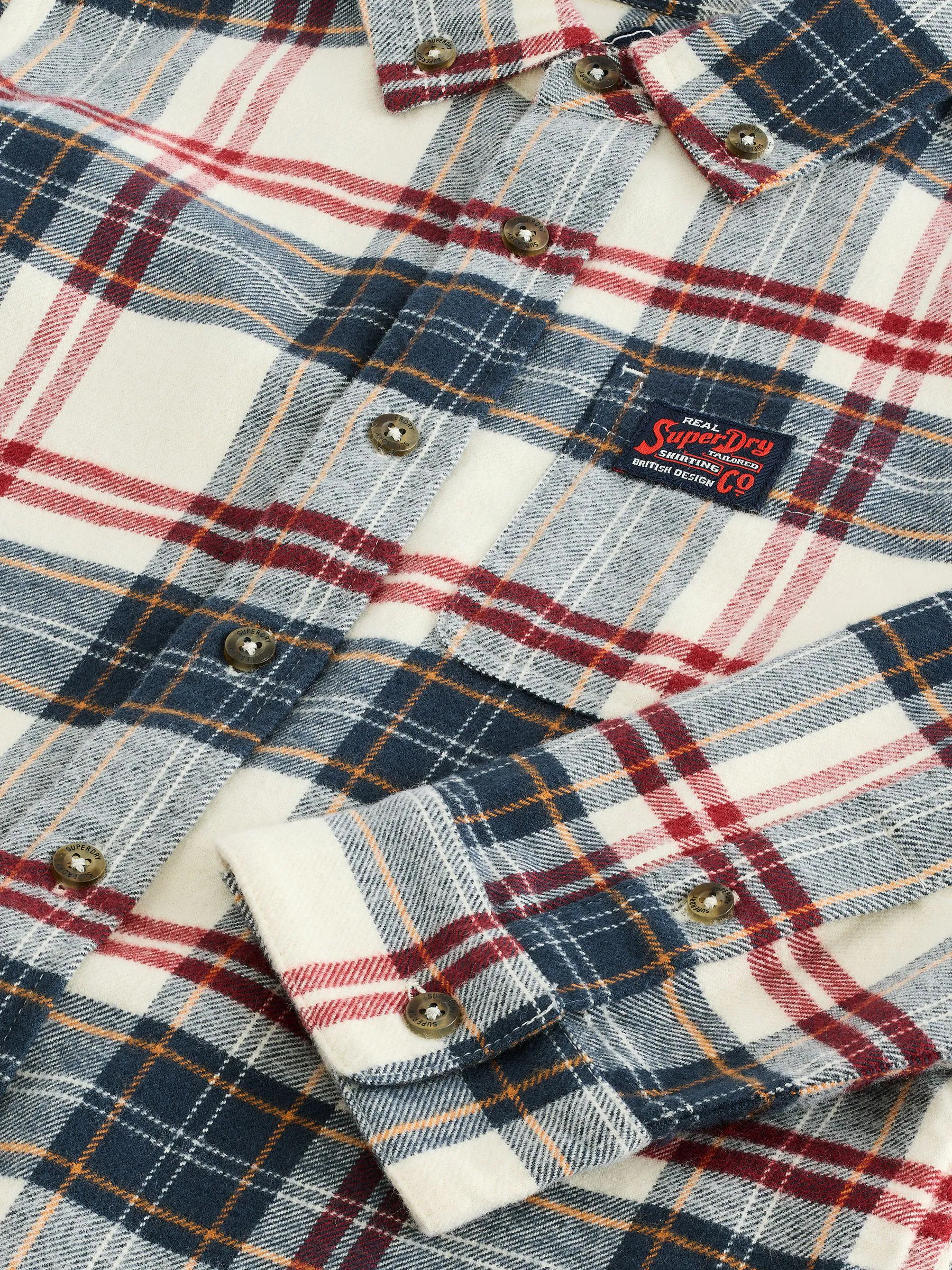 Wit - Geruit Superdry hemd