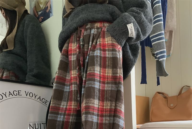 ooit daarna - Geruite wijde broek