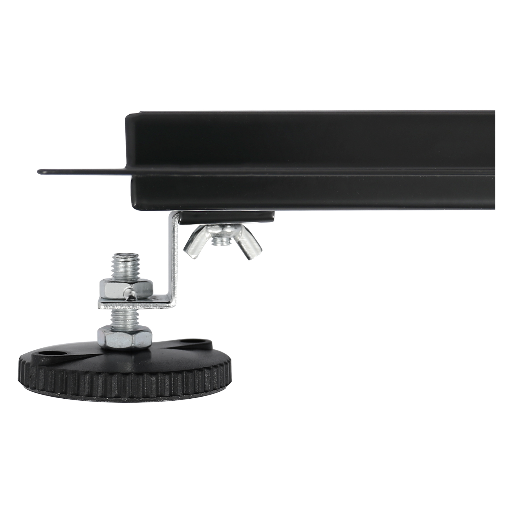 Differnz RVS douchegoot 90x7cm met flens zwart