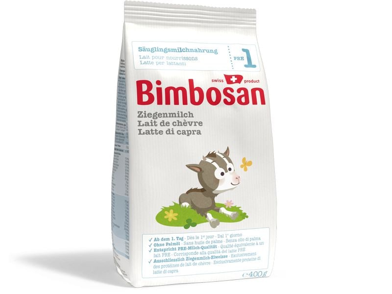 Bimbosan Anfangsmilch Premium Ziegenmilch 1, Auffüllpack 6 Premium Ziegenmilch 1, Auffüllpack 2400g