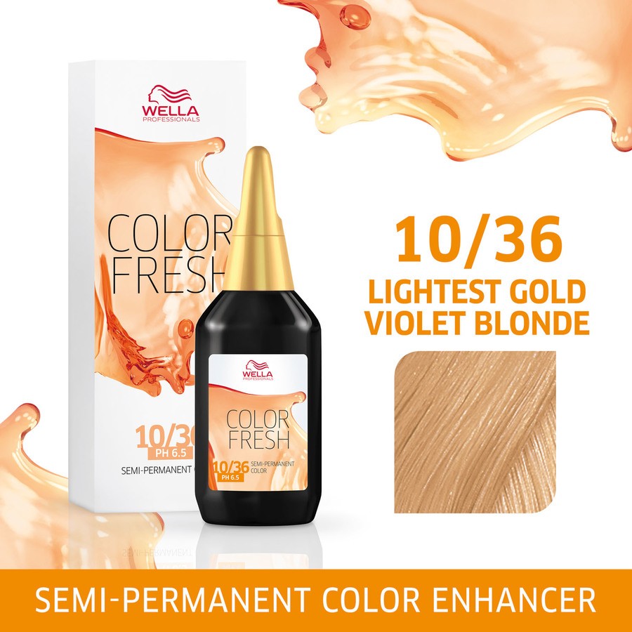 Wella Professionals Color Fresh 10/36 Lightest Gold Violet Blonde 75ml