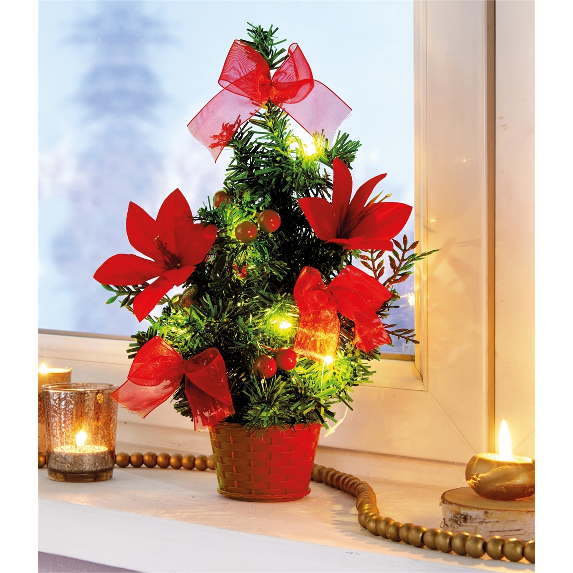 Mini sapin LED ou Lot de 2