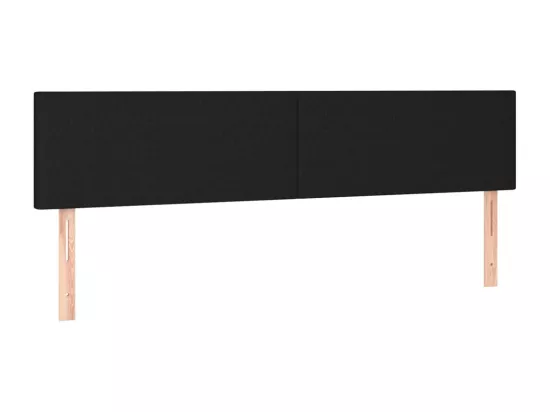 Sommier tapissier avec matelas et LED Noir 160x200 cm Tissu