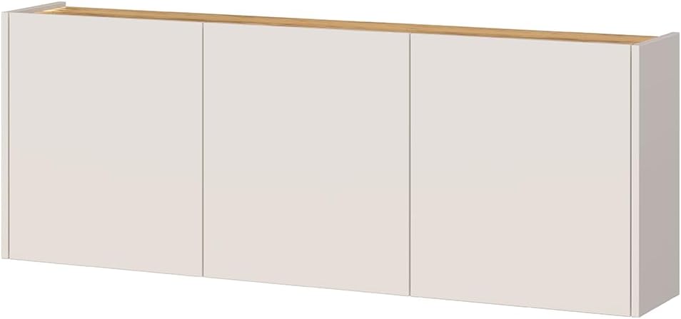 Lomadox Garderoben-Set 2-teilig in Kaschmir mit Eiche | Flurgarderobe Modern mit Spiegel und Kommode