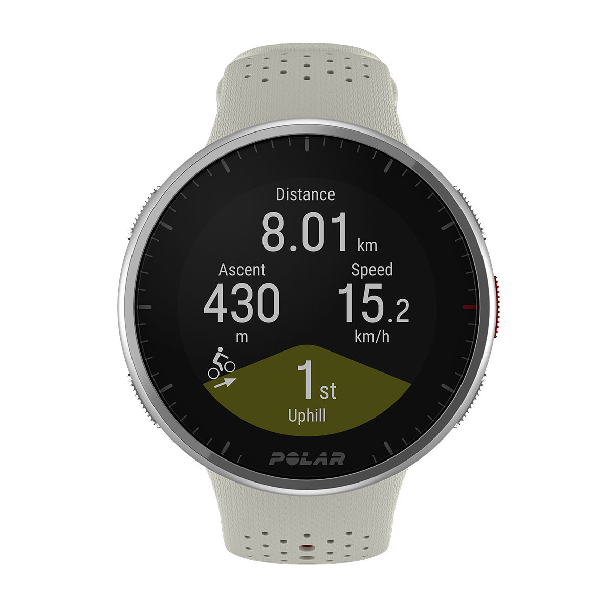 Polar Pacer Pro Sporthorloge Wit/Rood S-L