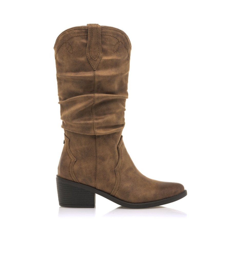 Botas Mustang Tanubis marrons - Salto de 6 cm -