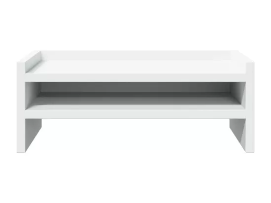 Support de moniteur blanc 42x24x16 cm bois d'ingénierie