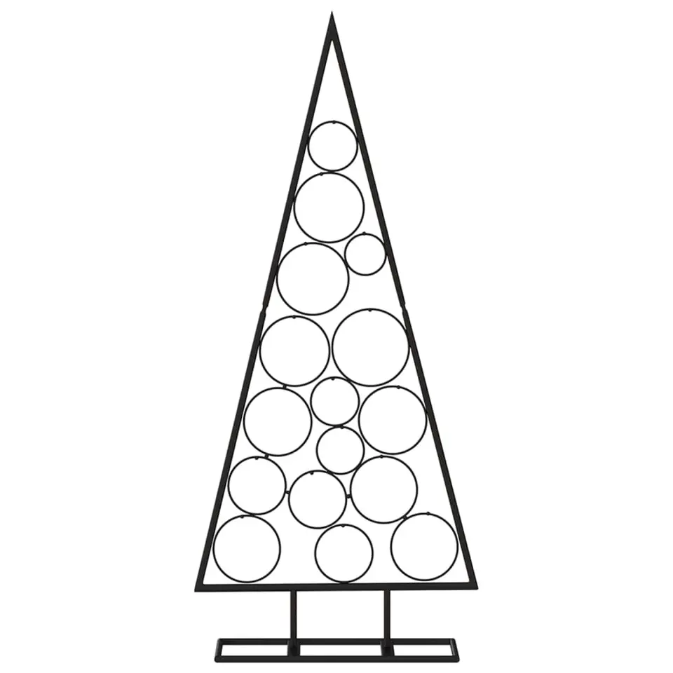 vidaXL - Metalen Kerstboom - Zwart - 125 cm