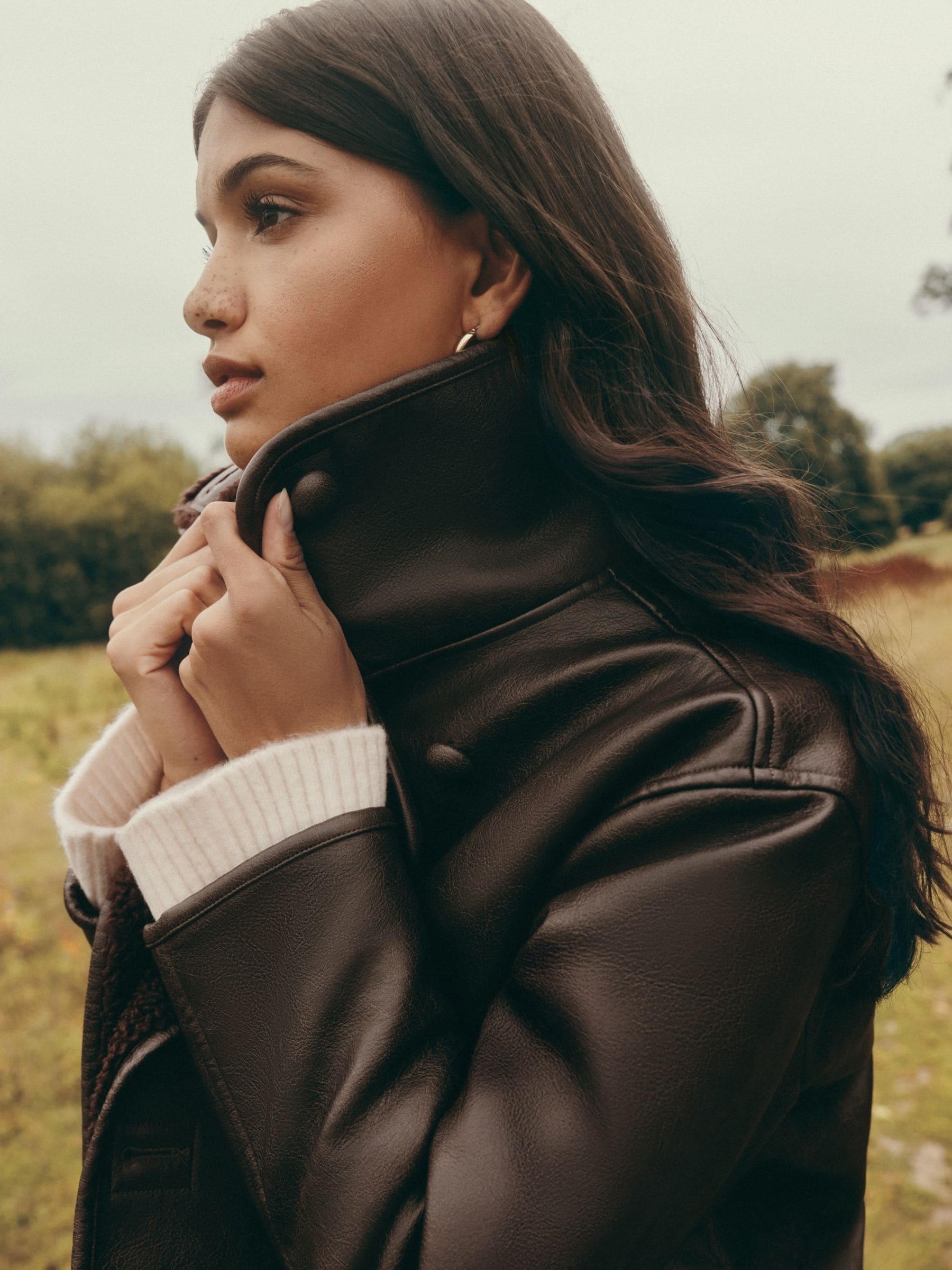 Friends Like These Oversized Button Front Borg Lined Jacket