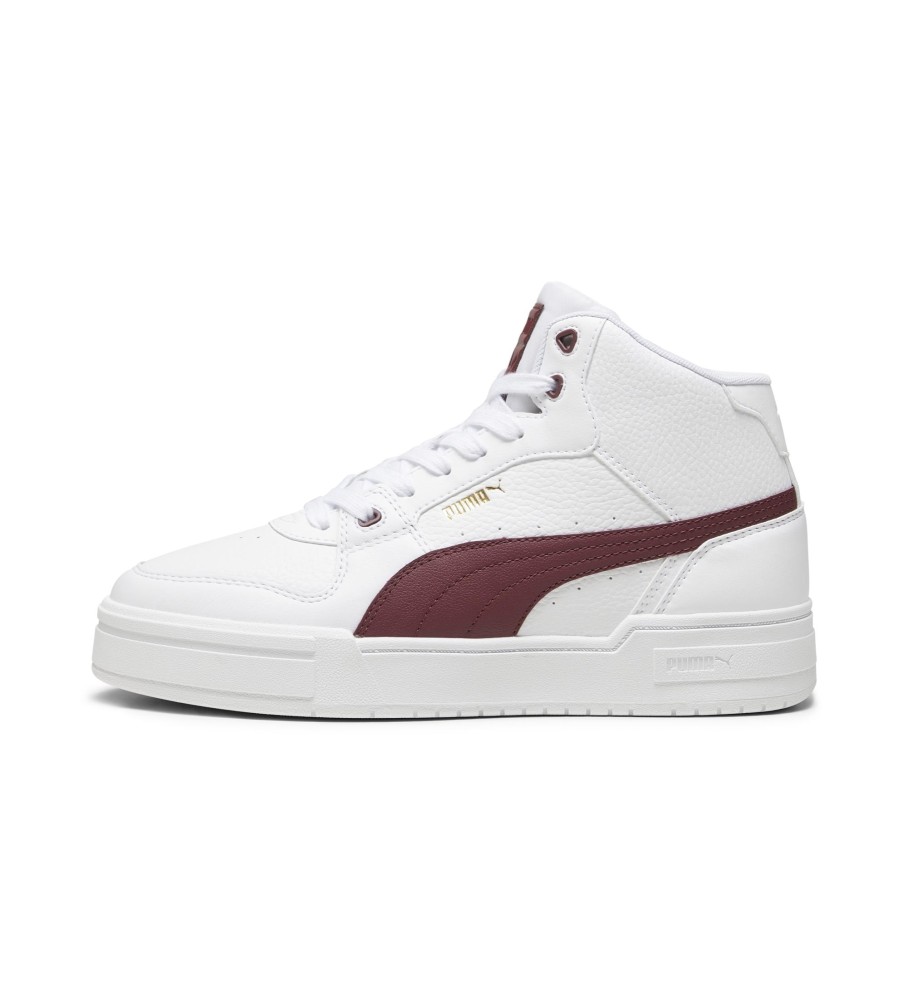 Tênis Puma CA Pro Mid de couro, branco