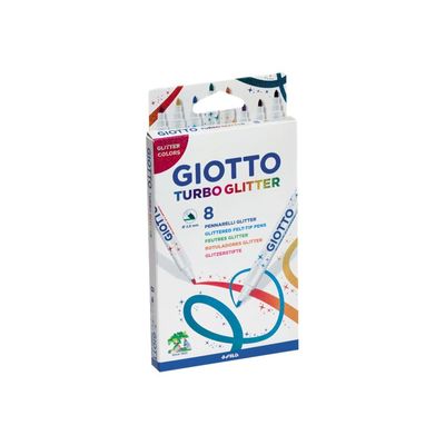 GIOTTO Turbo Glitter - 8 Feutres