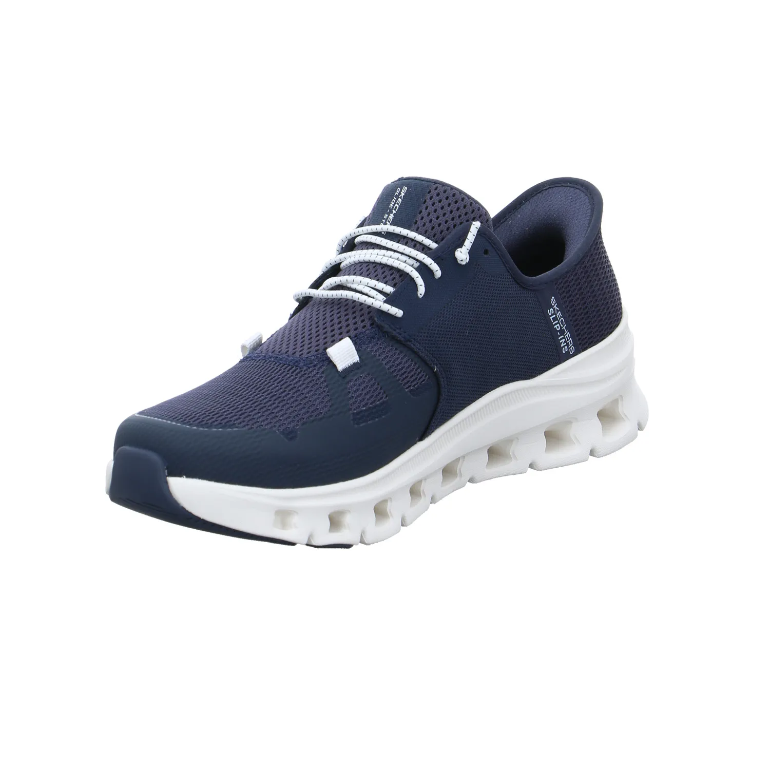 SKECHERS Halbschuhe Sneaker Stoff Blau Synthetik