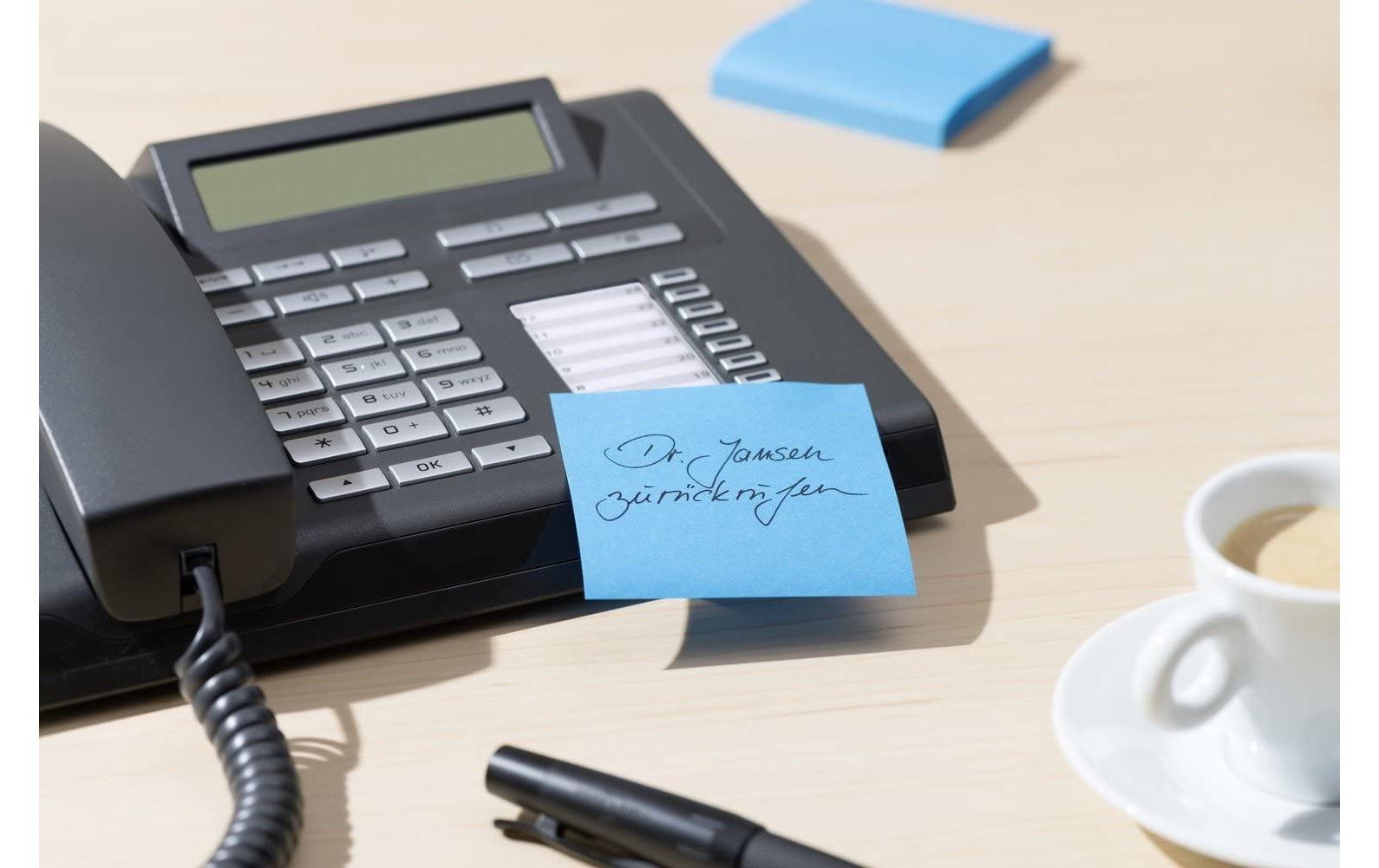 Notizzettel Post-it Super Sticky 7.6 cm x 7.6 cmPost-it Haftnotizen farbig, Rico Collection