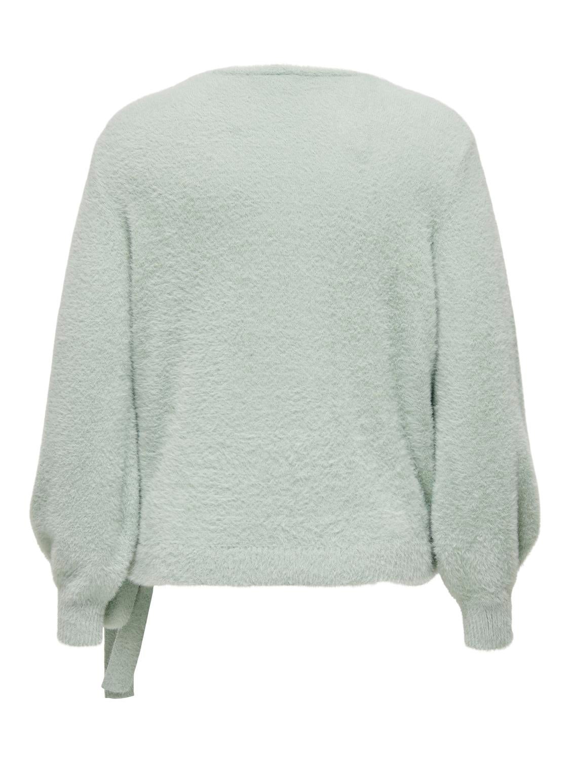CARAMANDA Strickpullover Aqua Gray