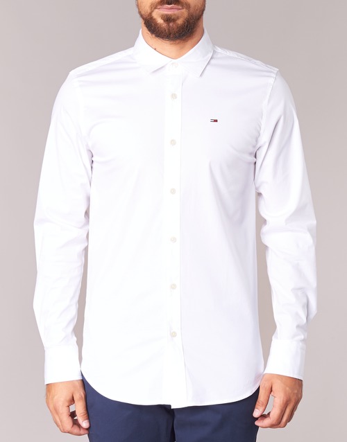 Tommy Jeans - TJM ORIGINAL STRETCH SHIRT - Blanc