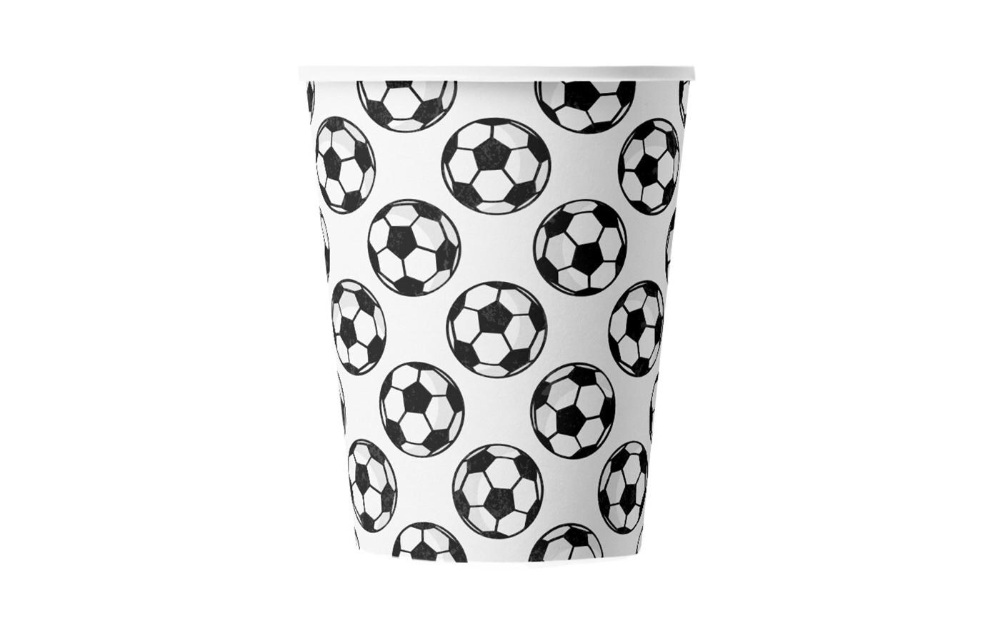 Einwegbecher Football 250 ml 10 StückPapierbecher