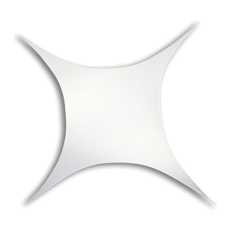 Showtec Stretch Shape Square doek wit 125 cm x 125 cm DIN 4102 B1