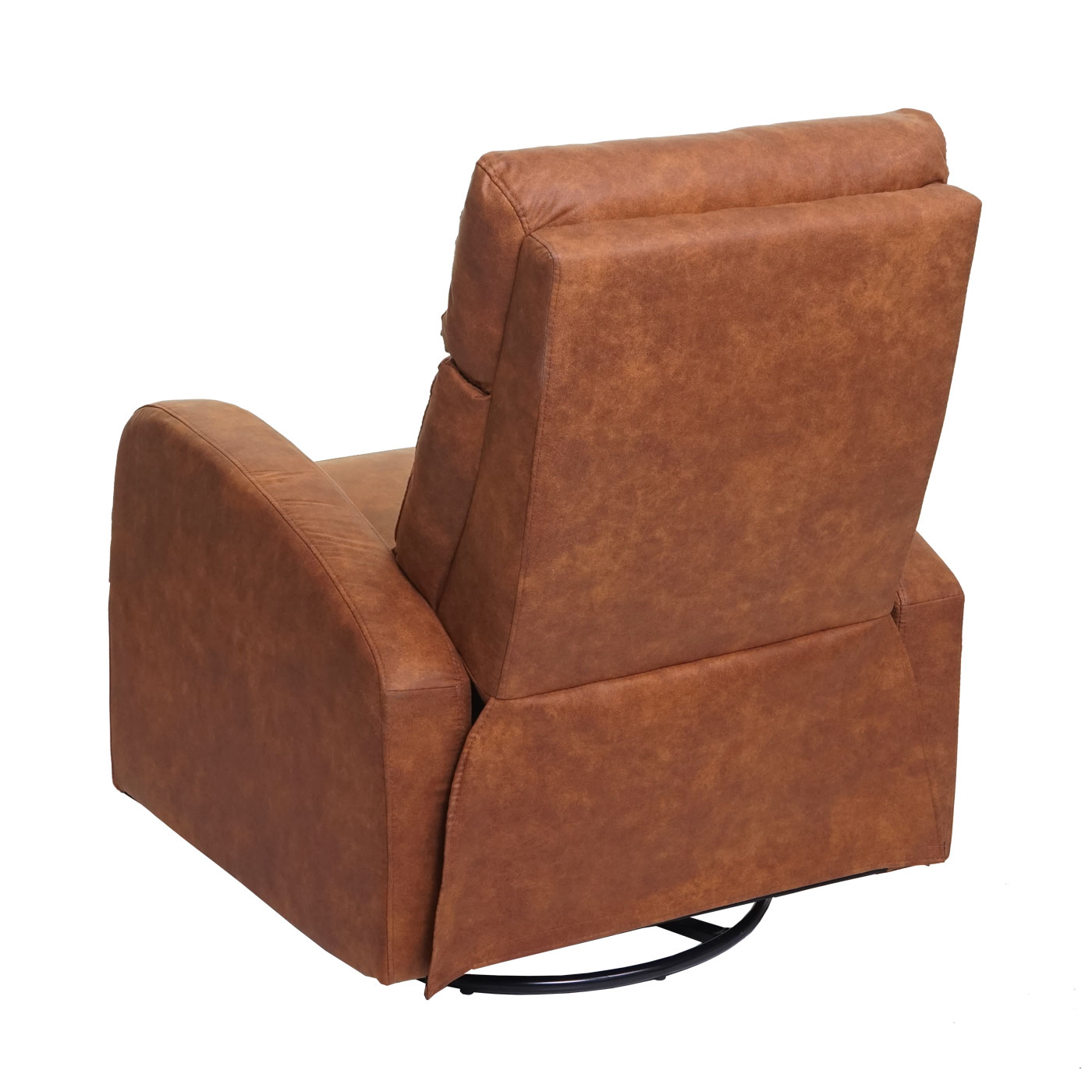 Fernsehsessel MCW-A54 Premium, Relaxsessel Schaukelstuhl Wippfunktion, drehbar ~ Stoff/Textil wildlederimitat