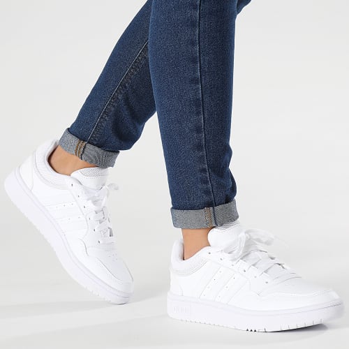 Baskets Femme Hoops 3 Low Classic GW3036 Cloud White