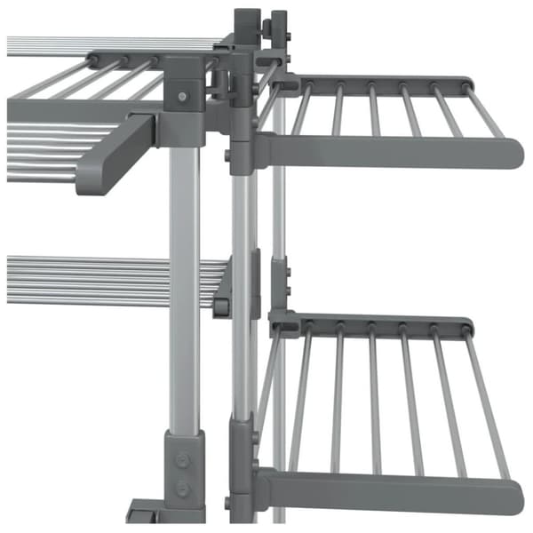 vidaXL Tørkestativ 107x107x120 cm aluminium
