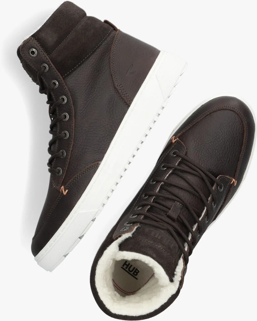 HUB bruine hub hoge sneaker dublin 2.0