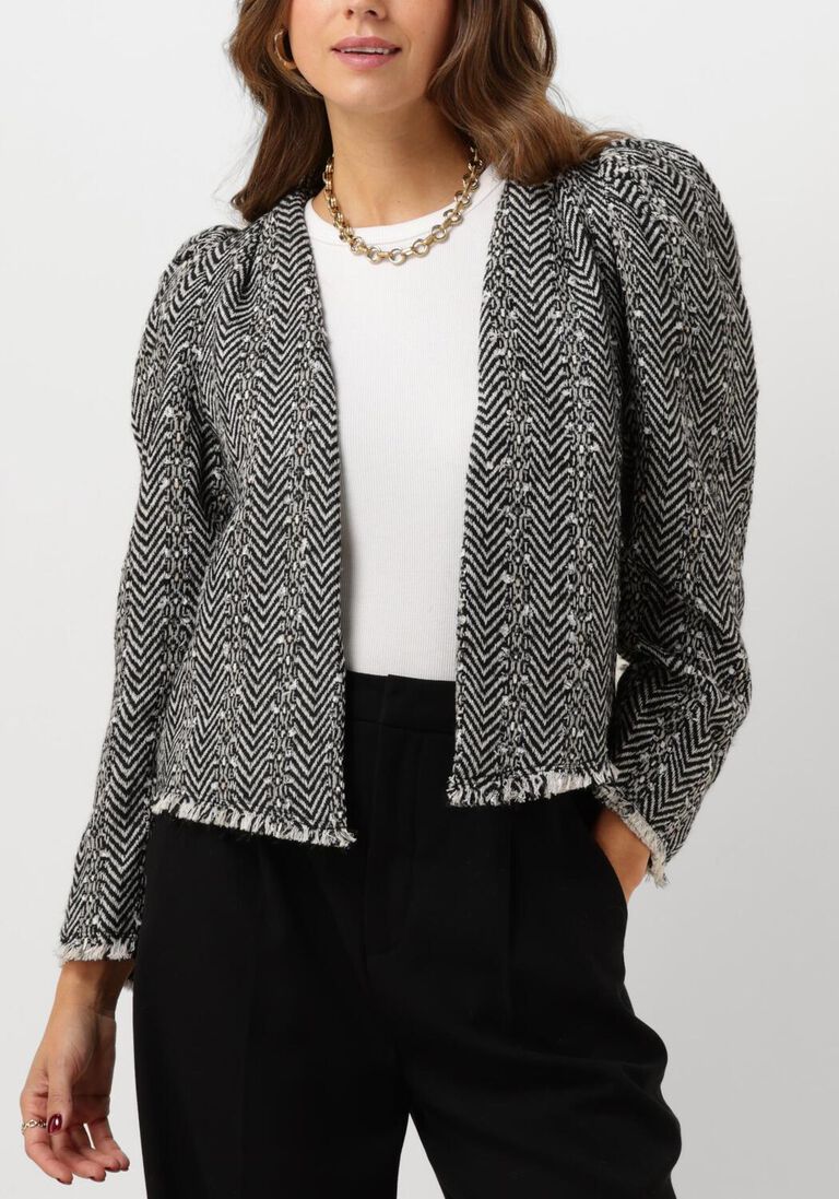 zwarte co'couture jack alvie boucle jacket