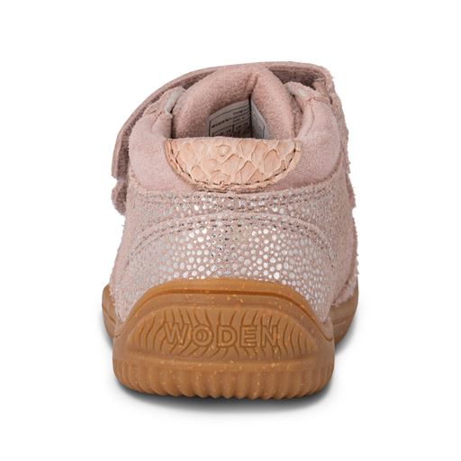 Woden Tristan Allover Pearl Sko, Dry Rose, 20